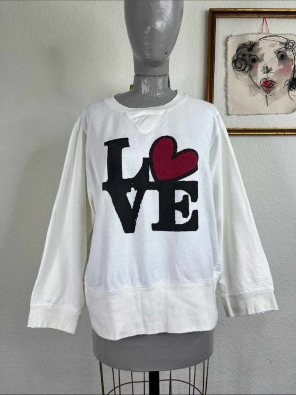 Monrow LOVE Sweatshirt